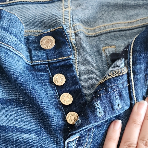 7 For All Mankind Classic Blue Skinny Jeans - Picture 7 of 8